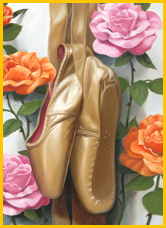 The Golden ballet Shoes